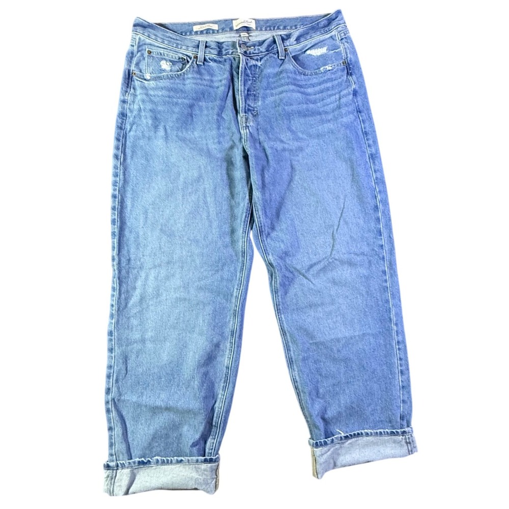 Universal Thread Mid Rise 90s Baggy Jeans Blue Wash Size 16